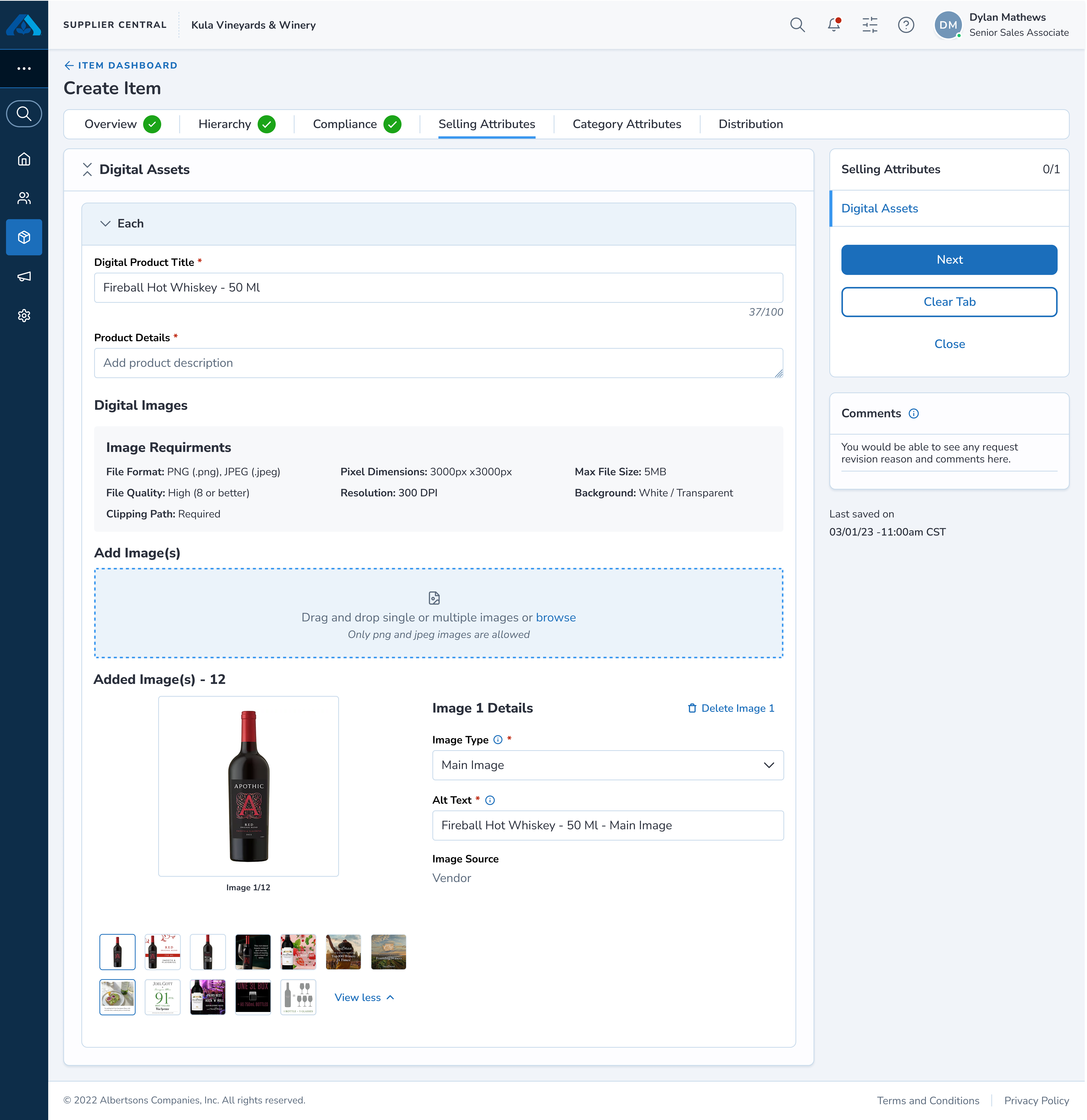 Gallery preview — Thumbnail Carousel pattern for digital assets