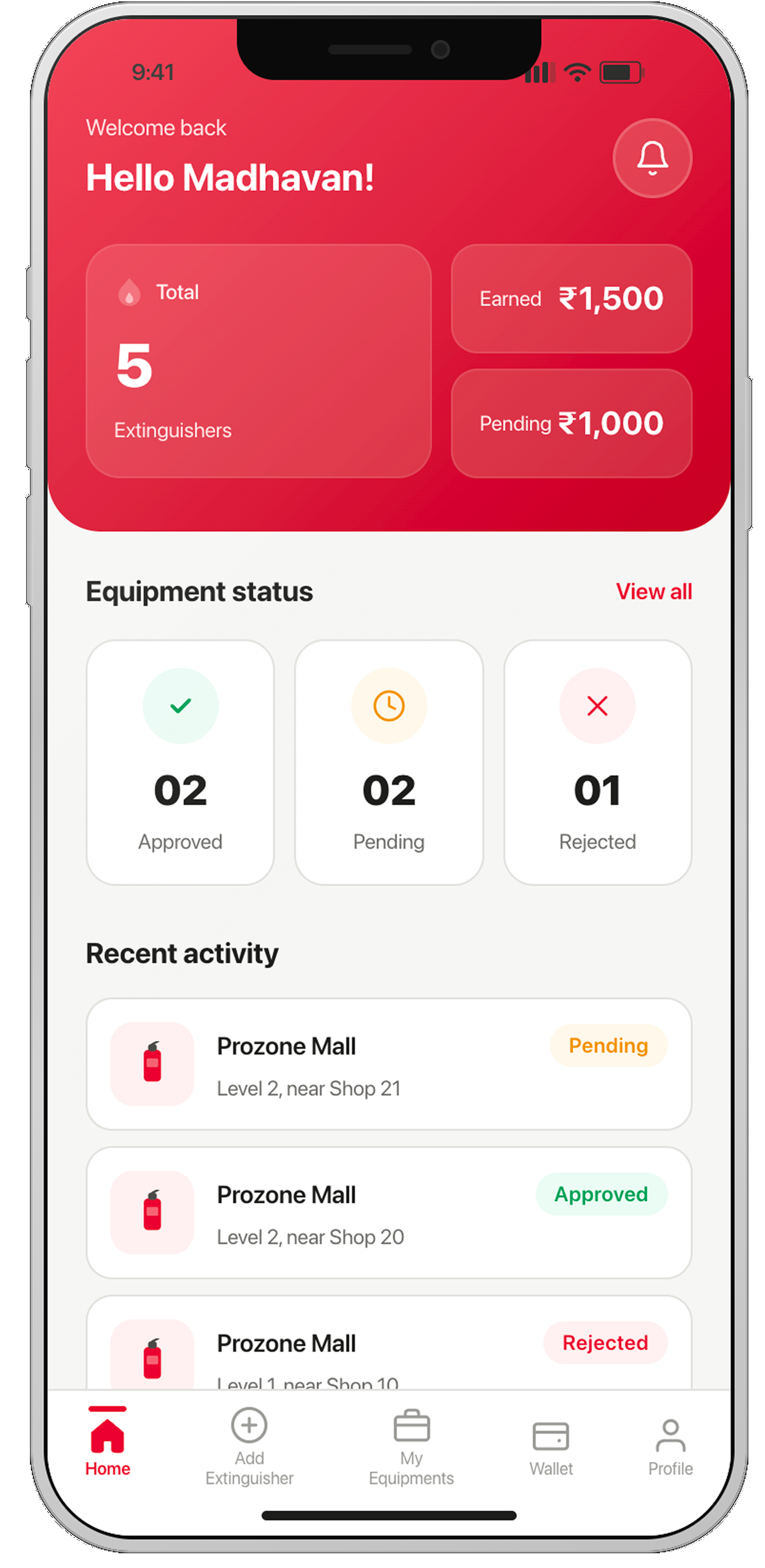 ABC Fire app redesign home screen