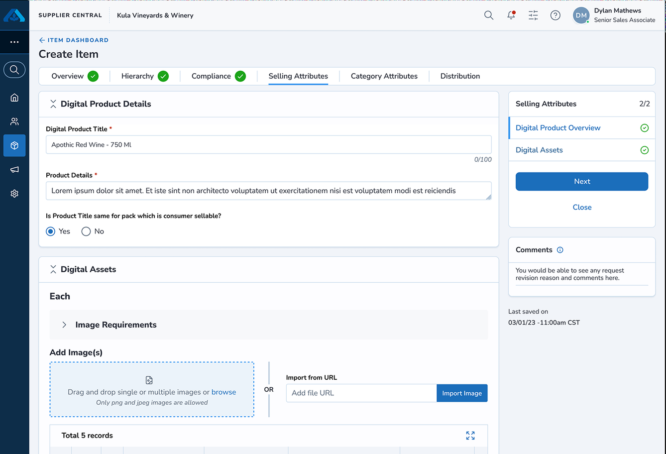 Item Management product preview